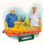 Victoria Kitanov – “Built by Bill: scale model Sydney Ports Corp. Motor Tug Ted Noffs” - www.victoriakitanovfineart.com.au