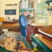 Victoria Kitanov – “The Master Modeller: Portrait of David Glasson” - www.victoriakitanovfineart.com.au