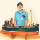 Victoria Kitanov – “Vincent Dee: Portrait of Gary Roberts with model Clyde Puffer” - www.victoriakitanovfineart.com.au